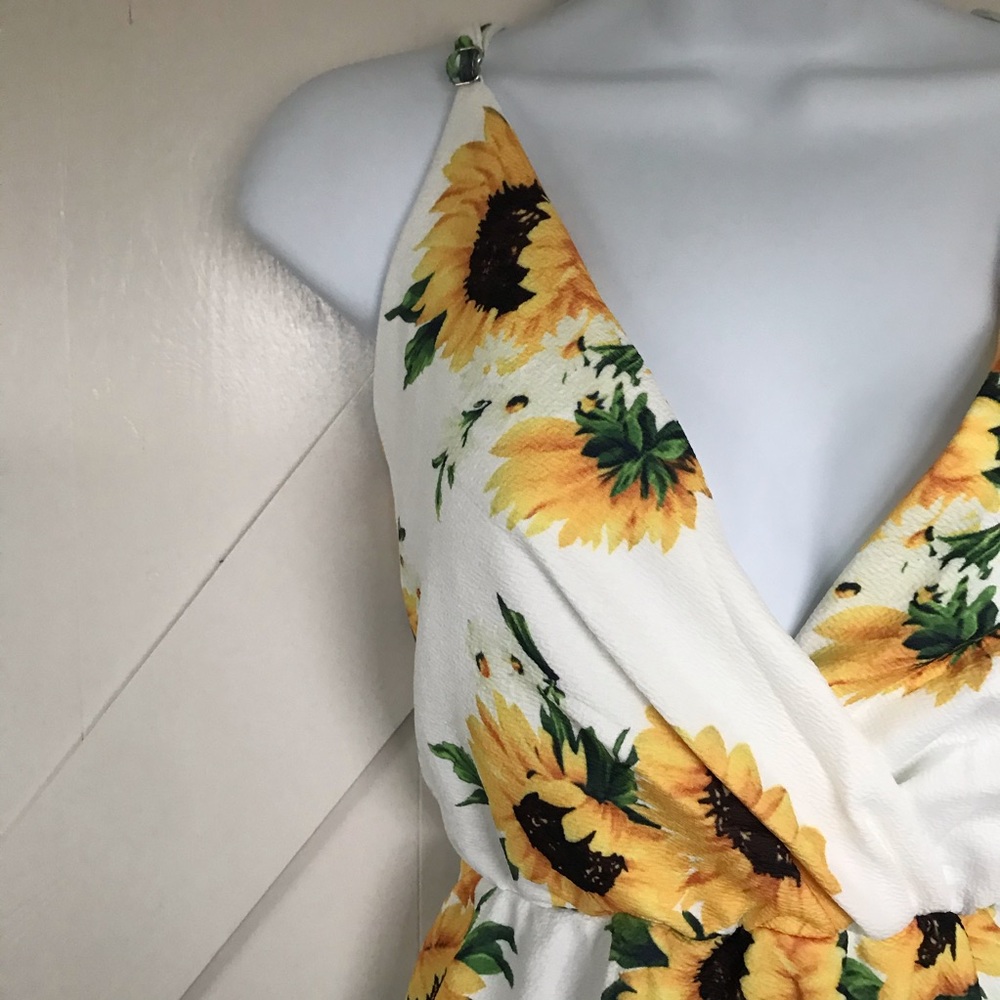 Sunflower printed dress - Picture 4 of 6